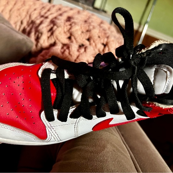 Size 2.5 youth red air Jordan’s. Not perfect but lots of life left.Used cond. - Picture 2 of 7